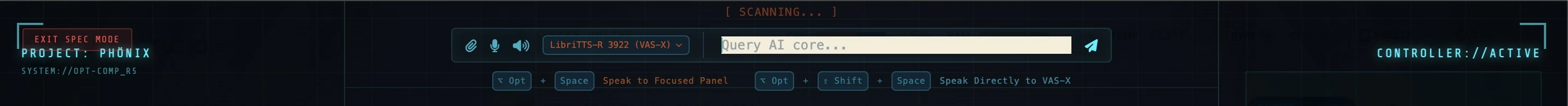 Voice-Activated Component Lookups STT Console